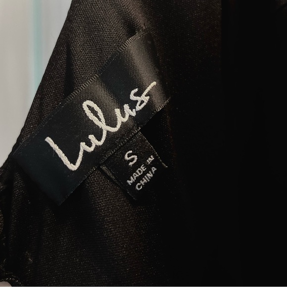 Lulus NWT Infinite Glory Black Maxi S - Picture 2 of 5